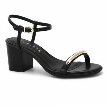 Imagem de Sandália Ramarim Feminina com Tornozeleira e Salto Bloco Estilosa, Vnz