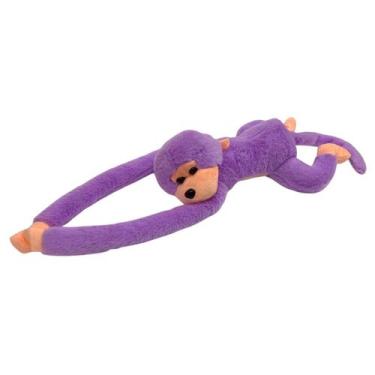 Imagem de Macaco Pelúcia Agarradinho 3 cores c/ tiras autocolantes 60cm esticado