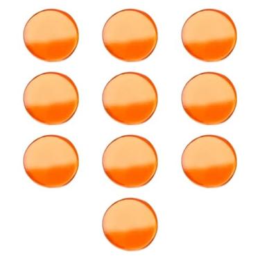 Imagem de menolana 10x Ponteiras de taco de sinuca, acessórios de bilhar, almofadas de virola portáteis de 1,1 cm para prática de clube, bar, lazer ao ar livre, Laranja