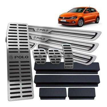 Imagem de Descanso Pedaleira Manual Soleira Preto BR Polo 2019 2020