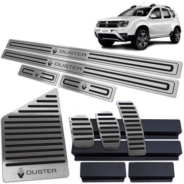 Imagem de Soleira Pedaleira Descanso Duster 2011/2020 Manual Preto BR