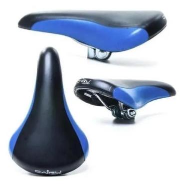 Imagem de Selim Cairu Ams 507 Bicolor Preto E Azul