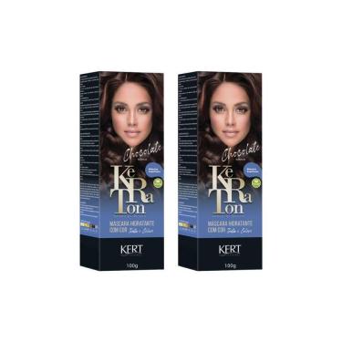 Imagem de Coloração Keraton Banho De Brilho Chocolate Marrom-Kit C/2Un