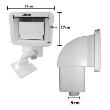 Imagem de Skimmer Compacto Netuno para Piscinas de Fibra, Vinil e Alvenaria - no