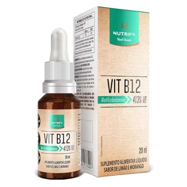 Imagem de Nutrify Vitamina B12 Gotas - Sabor Limão e Morango - Alta Concentração e Forma Natural - Ideal para Vegetarianos