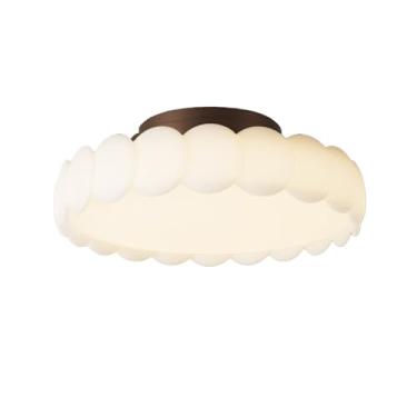 Imagem de Luminária de teto LED de 19,7 pol. Luminária de quarto de 36 W Lustre moderno de montagem semi-embutida para sala de estar, berçário, sala de jantar, restaurante, decoração de teto