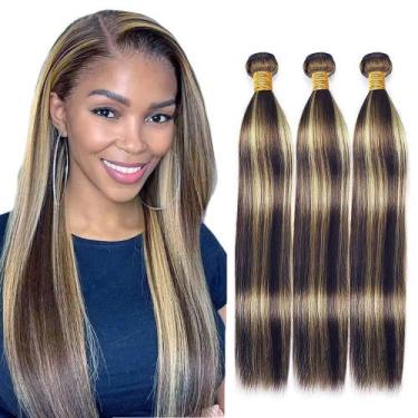 Imagem de Pacotes de cabelo Hiaplame P1B/27 Ombre Straight Brazilian Hair