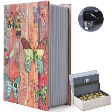 Imagem de Cofre para livros FOWSEEK Butterfly Vintage com fechadura combinada