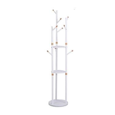 Imagem de Cabide de pé cabide giratório do chão ao teto cabide vertical multifuncional para casa cabide para quarto cabide de chão cabide independente (A1) (C2)