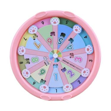 Imagem de Fenteer Jogo de multiplicação de mesa giratória de multiplicação 1-9, brinquedo educacional de roda giratória, material didático para meninas, casa para