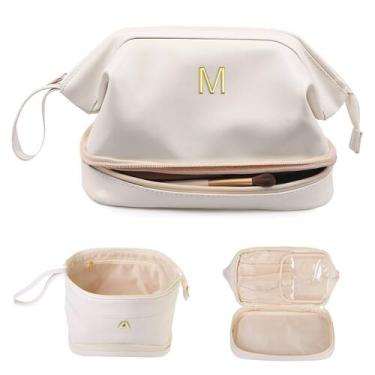 Imagem de Bolsa de higiene Vogewood Initial Grande Bolsa de maquiagem para mulhe