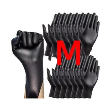 Imagem de Luvas Descartáveis Pretas Para Limpeza Doméstica, Cozinha E Lavagem De