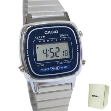 Imagem de Relógio Casio Digital Vintage Feminino LA670WA2DF, Prata