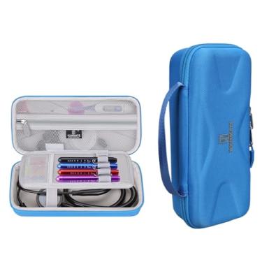 Imagem de Tourmate Estojo de estetoscópio rígido para estetoscópios 3M Littmann Classic III/Lightweight II S.E. /Cardiology IV Diagnostic/MDF Acoustica Deluxe, somente capa (azul)