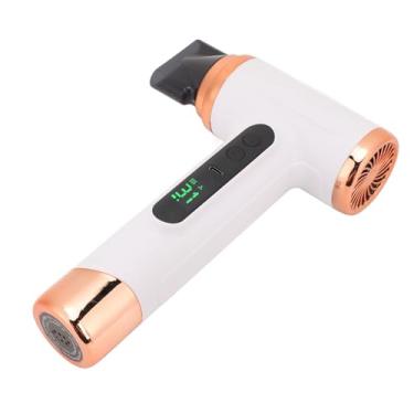 Imagem de Secador de Cabelo Sem Fio, Secador de Cabelo Recarregável USB Portátil de 15000mAh Com Modos de Ar Quente e Frio, Alta Potência de 200W para Estudantes e Viajantes (Branco)