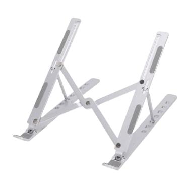 Imagem de Depisuta Suporte Dobrável para Laptop, Suporte Ergonômico Ajustável Em Altura para Mesa, Riser Portátil de Liga de Alumínio para Laptops OS X Air Pro Abaixo de 15,6 Polegadas