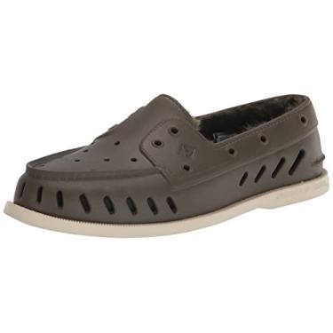 Imagem de Sperry Sapato masculino autêntico original flutuante, Olive Cozy, 4