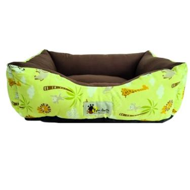 Imagem de Cama Cachorro Gato Estampada Caminha Pet Macia Confortável Lavável Tam P M G (Pequeno, Safari)
