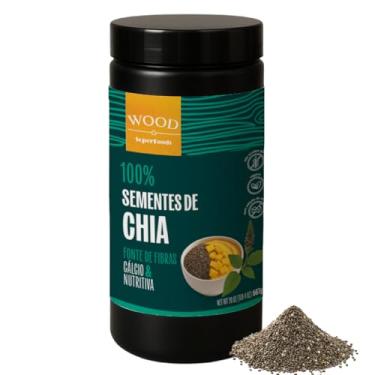 Imagem de Semente de Chia 100% Pura Premium 567g Wood Superfoods