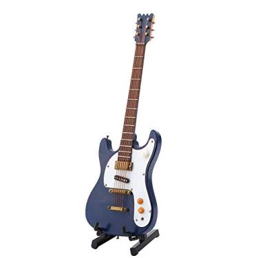 Imagem de ZJchao Mini Guitarra, Mini Modelo de Guitarra Miniatura de Madeira Ornamentos Musicais Decoração de Casa Artesanato Em Miniatura de Miniature Modelo de Ornamentos Artesanato Decoração de Casa
