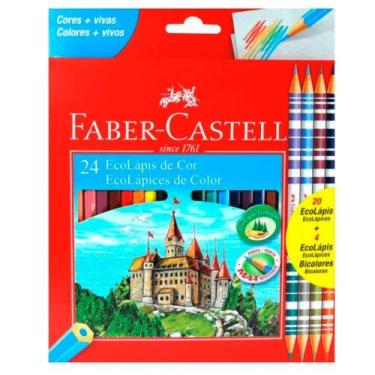 Imagem de Lápis De Cor 24 Cores + 4 Cores FaberCastell - Faber-castell
