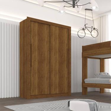 Imagem de Guarda Roupa Solteiro 2 Portas 2 Gavetas Costa Rica Sallêto Móveis Cinamomo