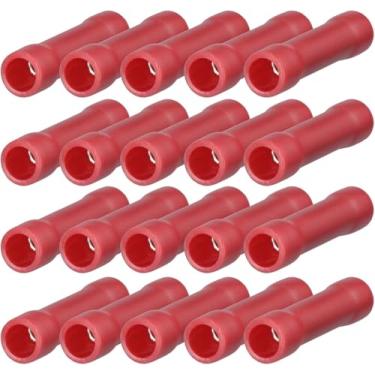 Imagem de 20 peças de conectores isolados de manga de arame de emenda rápida (vermelho)