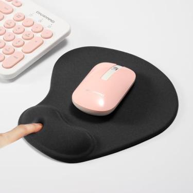 Imagem de Mouse Pad, mousepad com suporte de pulso de gel, mouse pads ergonômicos confortáveis com base de poliuretano antiderrapante para laptop de escritório e casa, computador