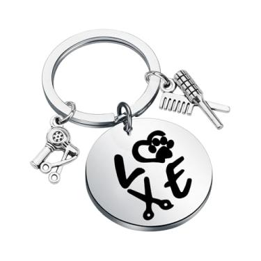 Imagem de Pulseira de presente para tosador de cães, presente de tosador, presentes com estampa de pata para dono de cachorro, barbeiro, esteticista, presentes, pulseira de cuidados com animais de estimação