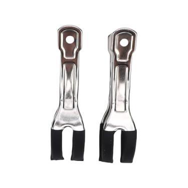 Imagem de Diydeg Ferramenta de Reparo de Instrumentos de Sopro, 2 Peças de Aço Inoxidável para Saxofone, Kit de Ferramentas de Reparo de Saxofone, Mandíbulas de Tubo de Poliolefina, Abertura