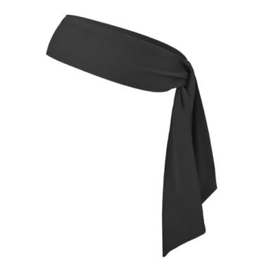 Imagem de Tiara de cabeça de pirata para homens e mulheres fãs de esportes Ninja futebol basquete equipes gravatas de cabeça Halloween (preto)