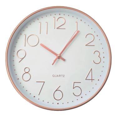 Imagem de Relógio De Parede Analógico Decorativo Moderno Cor Da Estrut