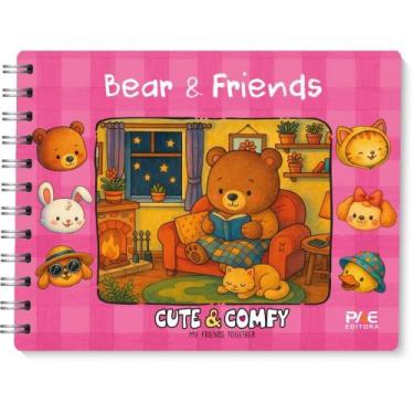 Imagem de Livro de Colorir Cute & COMFY Bear & Friends com CD e 64 Páginas - Pae