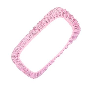 Imagem de Unifizz Capa de espelho retrovisor de carro brilhante, capa de travesseiro de cabeça de broca completa, acessórios interiores de carro brilhantes de strass de cristal para mulheres ajuste universal