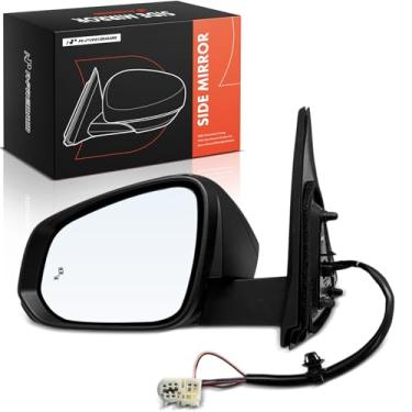 Imagem de A-Premium Espelho retrovisor elétrico do lado do motorista - compatível com Toyota Tacoma 2024 2025 - Espelho retrovisor externo externo dobrável manual aquecido com luz de seta, detecção de ponto