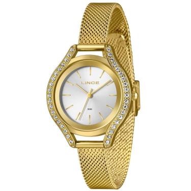 Imagem de Relógio Lince Feminino Ref: Lrgm059l36 S1kx Casual Mesh Dourado
