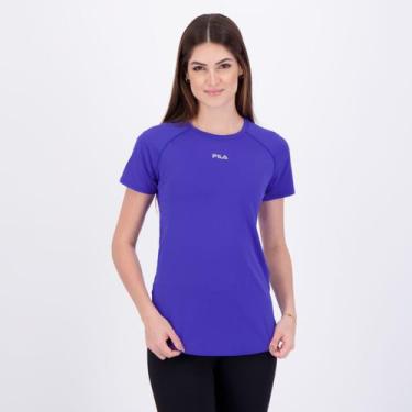 Imagem de Camiseta Fila Bio III Feminina Azul, M