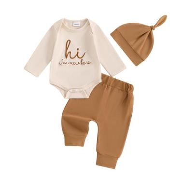 Imagem de Roupas: macacão de algodão, duas abóboras, recém-nascido, calça de alg