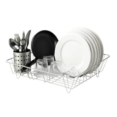 Imagem de Escorredor de Louça Aramado, Organizador de Cozinha em Ferro,Rack de Secagem para Pratos e Talheres