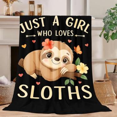 Imagem de Cobertor de preguiça, cobertor de lã de preguiça, supermacio, felpudo, aconchegante, quente, decoração de preguiça, cobertores de cama de pelúcia presente para meninos, meninas, homens, mulheres