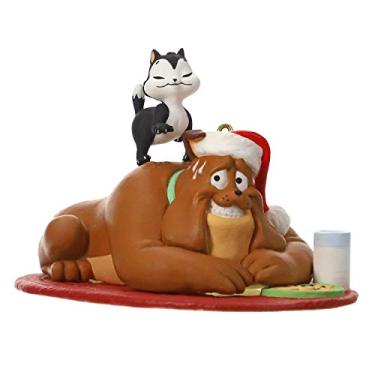 Imagem de Hallmark Keepsake Ornamento 1799QXI3299 2019 Looney Tunes Marc Anthony e Pussyfoot Christmas, Kitty and Bulldog
