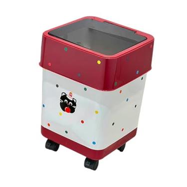 Imagem de predolo Lixeira com Rodas, Lixeira Móvel com Rodinhas, Design e Estiloso, Ideal para Banheiro e Quarto Infantil, S
