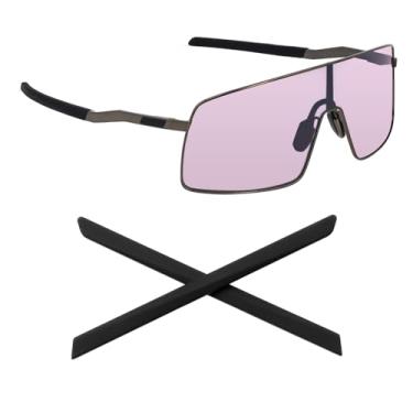 Imagem de Biyxpiv Kits de borracha de substituição para protetores de nariz para óculos de sol Oakley Sutro Ti OO6013 OO6025, fácil instalação, Meias de orelha