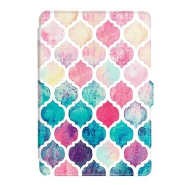 Imagem de Akacy Capa com padrão pintado para o novo Kindle 8ª geração 15.2 cm versão 2016, capa protetora inteligente leve com função hibernar/despertar automática (26)