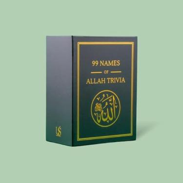 Imagem de UMRASTORE The 99 Names Allah Trivia Cards | Islamic Trivia Card Games | Premium Quality | Magnetic Box | Islamic Trivia Gifts for Muslims