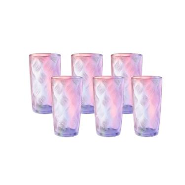 Imagem de Jogo de Copos de Vidro 6 Peças – 420 ml | Design Elegante e Translúcido