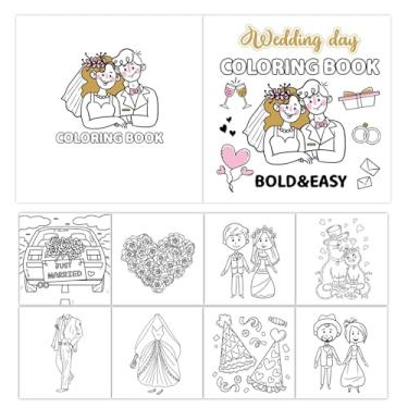 Imagem de Livros de atividades infantis para o dia do casamento, livro para colorir para o dia do casamento | Livro de atividades para colorir para crianças,40 páginas para colorir tapetes de casamento, livros