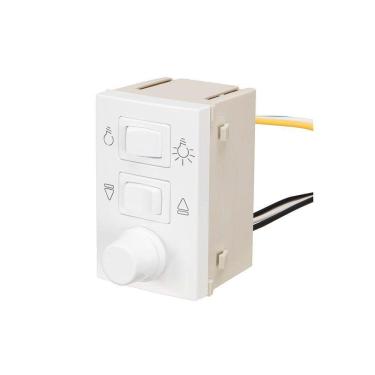 Imagem de Módulo Controle De Ventilador Margirius Sleek Com Dimmer Branco Bivolt
