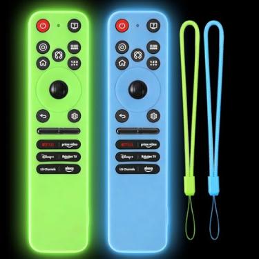 Imagem de [Pacote com 2] Capa de controle remoto Climberer para controle remoto LG Magic, capa protetora de silicone compatível com a série de TV OLED LG 2025, design antiderrapante, serve para o modelo MR25GA