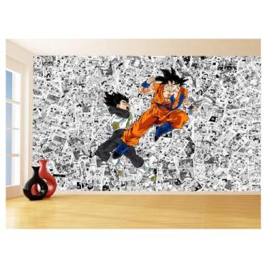 Imagem de Papel De Parede Dragon Ball Goku Vegeta Anime 3,5M Dbz560 - Você Decor